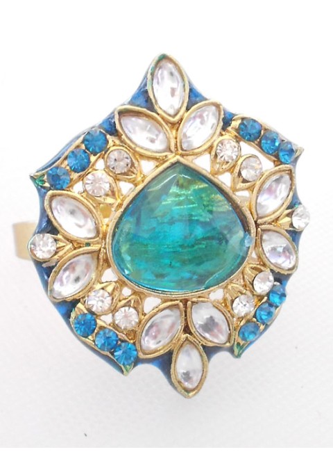 Kundan Finger Ring